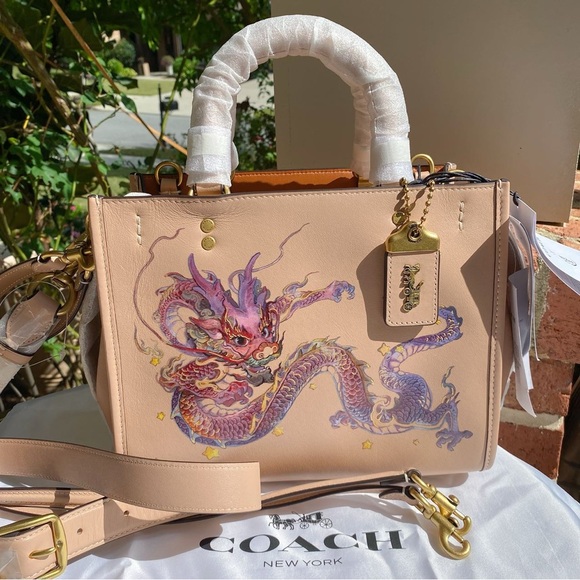 NWT Coach Rogue Bag 25 With Dragon CQ000B - Picture 1 of 16